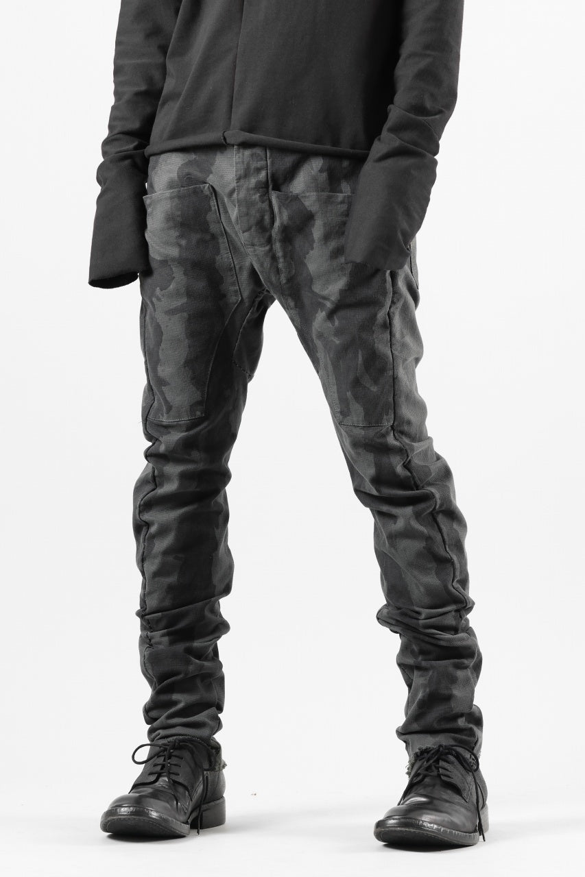 画像をギャラリービューアに読み込む, masnada SLIM GUSSET PANTS / STRETCH MICRO RIP COTTON (CAMO LEGION)