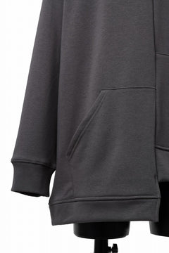 画像をギャラリービューアに読み込む, A.F ARTEFACT BOMBERHEAT® ASYMMETRY LOOP HEM TOPS (DARK GREY)