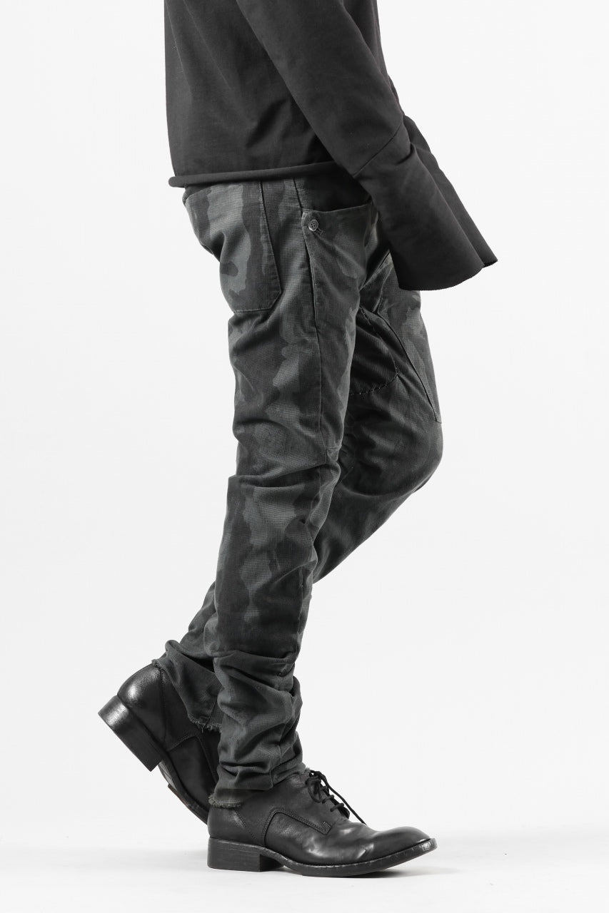 画像をギャラリービューアに読み込む, masnada SLIM GUSSET PANTS / STRETCH MICRO RIP COTTON (CAMO LEGION)