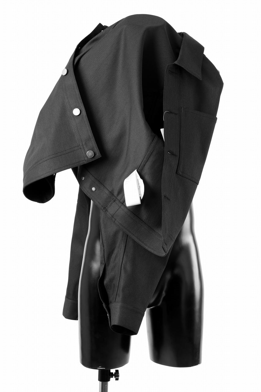 画像をギャラリービューアに読み込む, D-VEC TECH DENIM JACKET / STRETCH TWILL (NIGHT SEA BLACK)