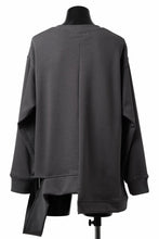 画像をギャラリービューアに読み込む, A.F ARTEFACT BOMBERHEAT® ASYMMETRY LOOP HEM TOPS (DARK GREY)