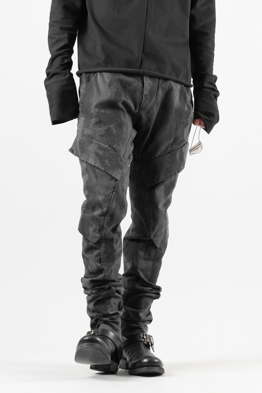 画像をギャラリービューアに読み込む, masnada BAGGY CARGO PANTS / STRETCH MICRO RIP COTTON (CAMO LEGION)