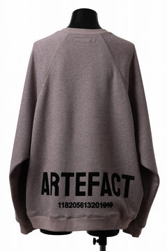 画像をギャラリービューアに読み込む, A.F ARTEFACT BOMBERHEAT® BACK LOGO DOLMAN TOPS (BROWN)