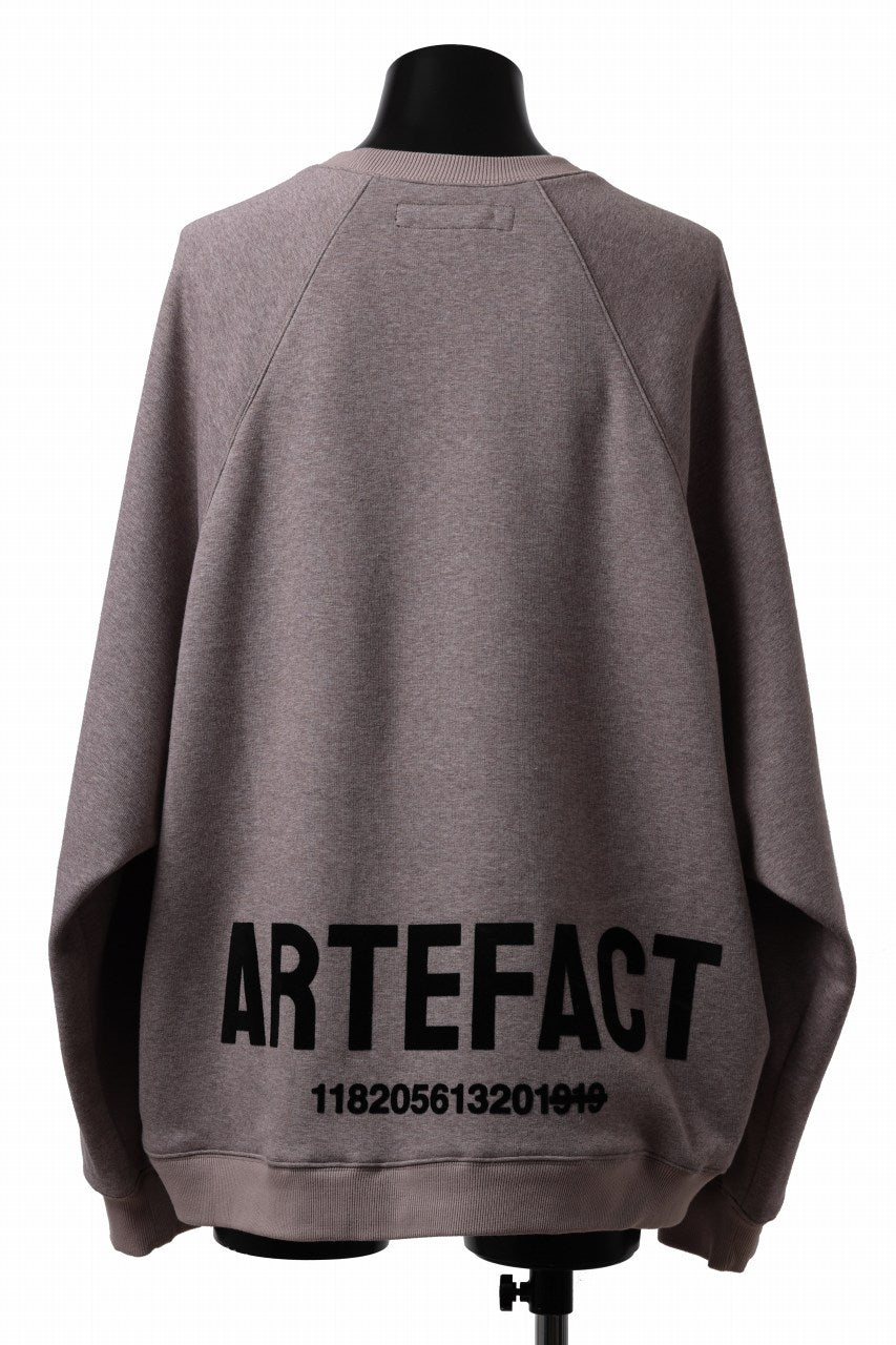 画像をギャラリービューアに読み込む, A.F ARTEFACT BOMBERHEAT® BACK LOGO DOLMAN TOPS (BROWN)
