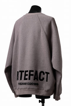 画像をギャラリービューアに読み込む, A.F ARTEFACT BOMBERHEAT® BACK LOGO DOLMAN TOPS (BROWN)