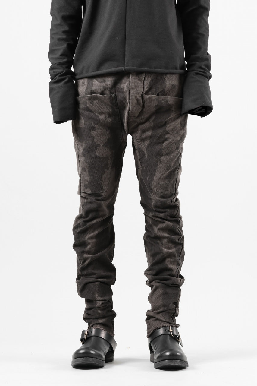 画像をギャラリービューアに読み込む, masnada SLIM GUSSET PANTS / STRETCH MICRO RIP COTTON (CAMO DUST)