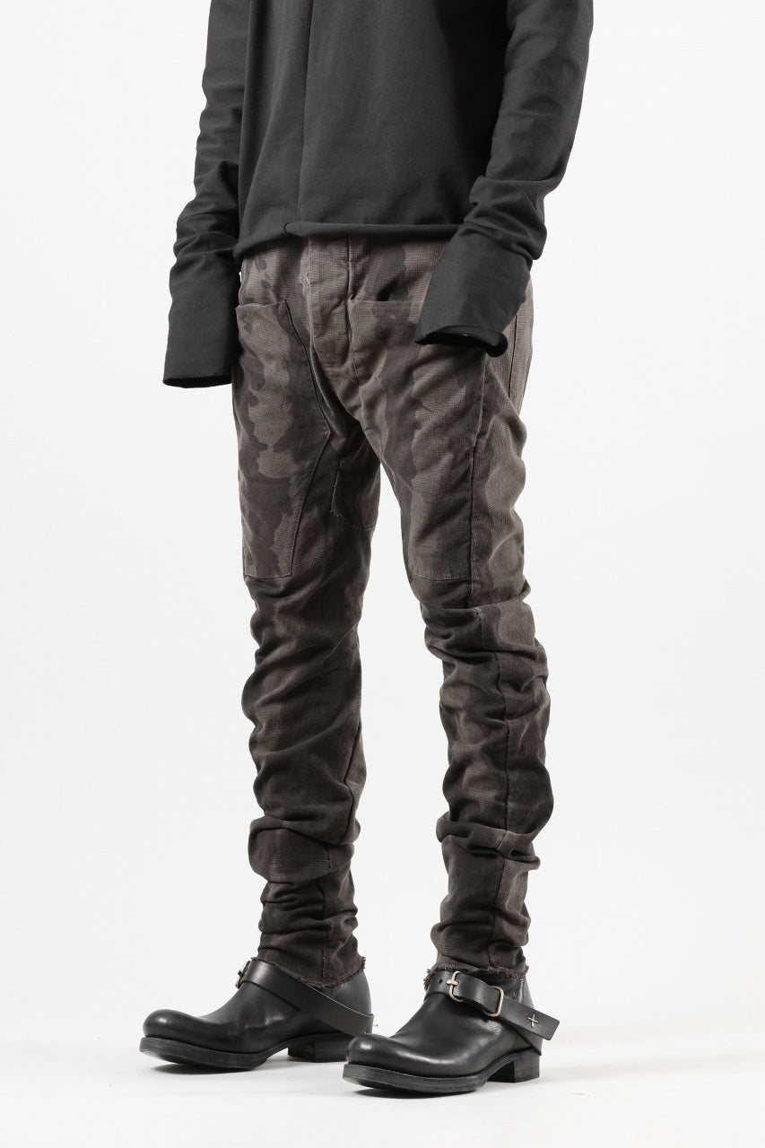 画像をギャラリービューアに読み込む, masnada SLIM GUSSET PANTS / STRETCH MICRO RIP COTTON (CAMO DUST)