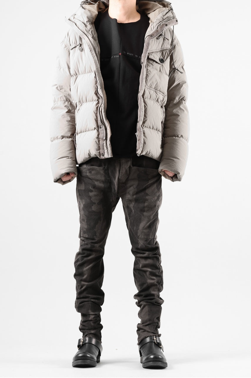 画像をギャラリービューアに読み込む, masnada SLIM GUSSET PANTS / STRETCH MICRO RIP COTTON (CAMO DUST)