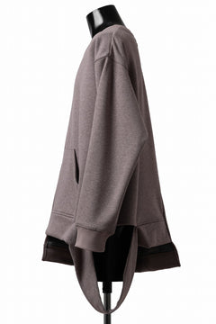 画像をギャラリービューアに読み込む, A.F ARTEFACT BOMBERHEAT® ASYMMETRY LOOP HEM TOPS (BROWN)