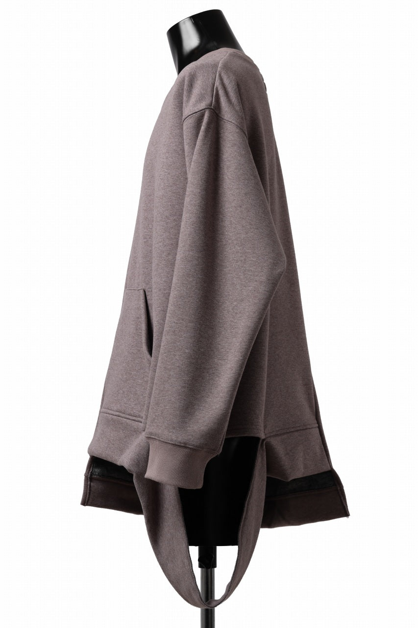 画像をギャラリービューアに読み込む, A.F ARTEFACT BOMBERHEAT® ASYMMETRY LOOP HEM TOPS (BROWN)