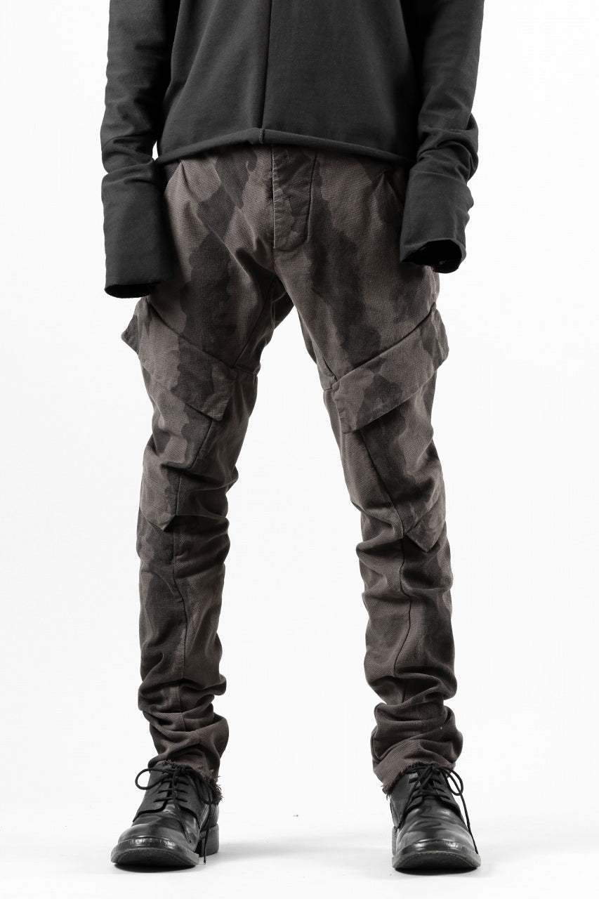 画像をギャラリービューアに読み込む, masnada BAGGY CARGO PANTS / STRETCH MICRO RIP COTTON (CAMO DUST)