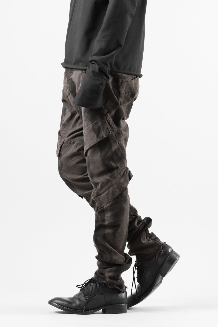 画像をギャラリービューアに読み込む, masnada BAGGY CARGO PANTS / STRETCH MICRO RIP COTTON (CAMO DUST)