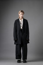 Load image into Gallery viewer, KLASICA GALWAY - Hb CUT OFF BOLD STRAIGHT TROUSERS / HIGH DENSITY HERRING BONE (DARK NIGHT)
