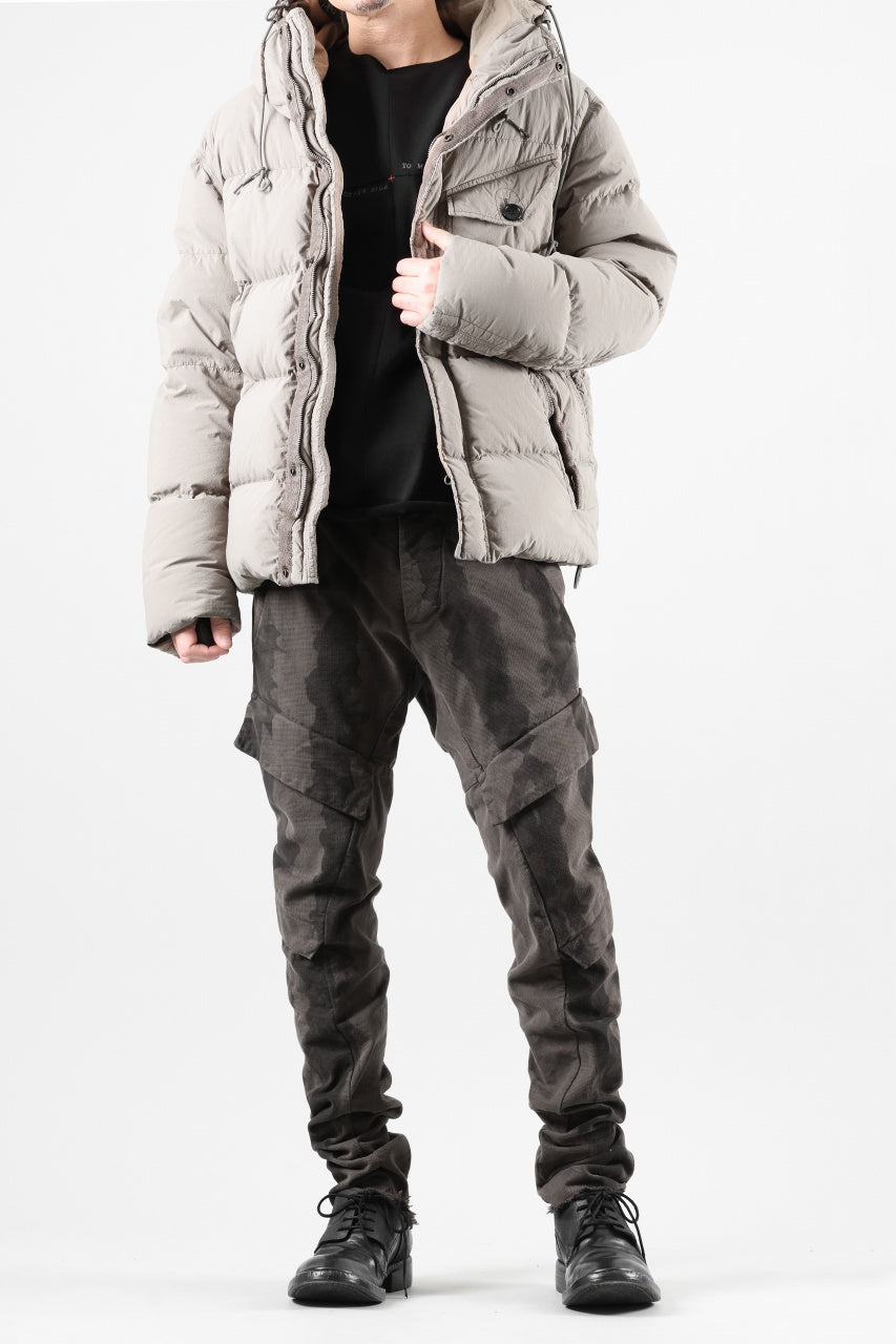 画像をギャラリービューアに読み込む, masnada BAGGY CARGO PANTS / STRETCH MICRO RIP COTTON (CAMO DUST)