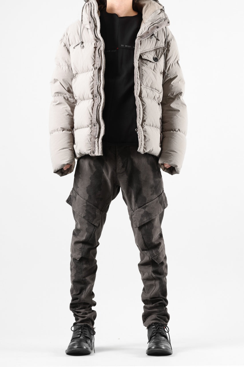 画像をギャラリービューアに読み込む, masnada BAGGY CARGO PANTS / STRETCH MICRO RIP COTTON (CAMO DUST)