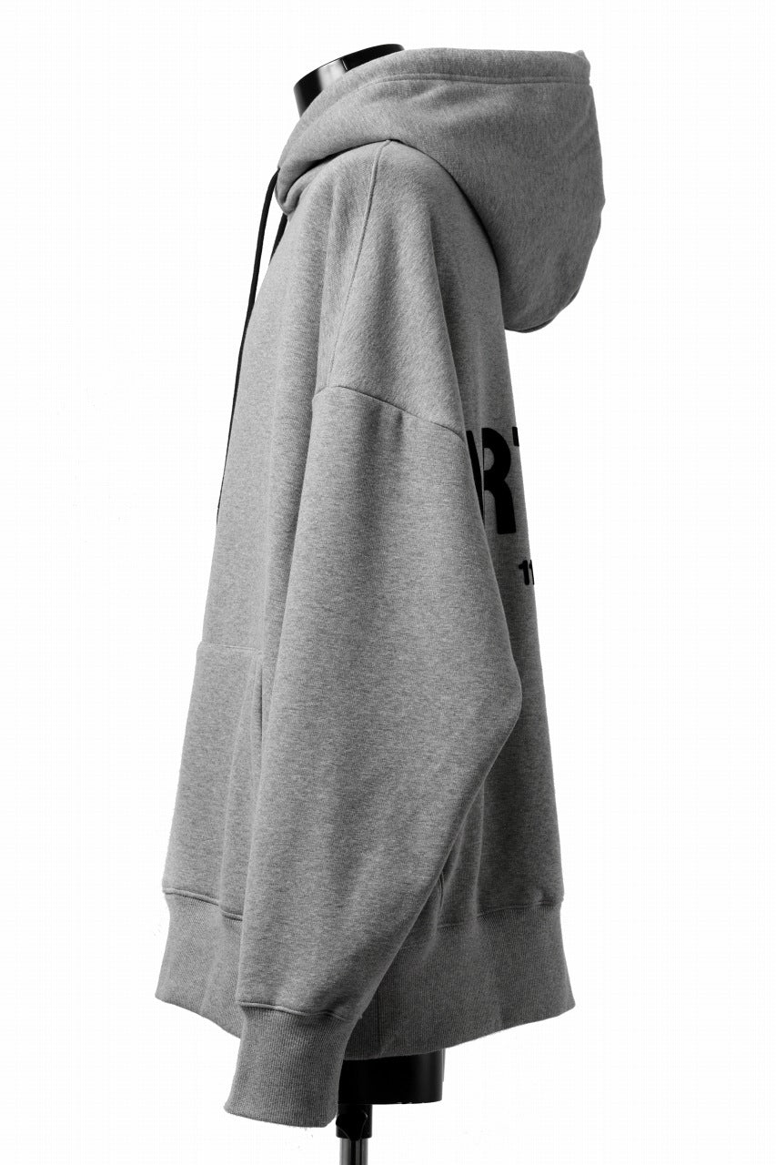 画像をギャラリービューアに読み込む, A.F ARTEFACT BOMBERHEAT® BACK LOGO HOODIE (LIGHT GREY)
