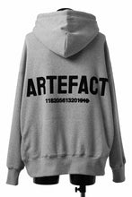 画像をギャラリービューアに読み込む, A.F ARTEFACT BOMBERHEAT® BACK LOGO HOODIE (LIGHT GREY)