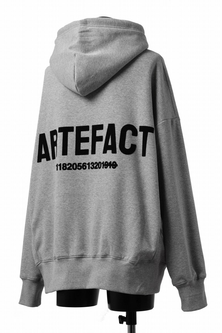 画像をギャラリービューアに読み込む, A.F ARTEFACT BOMBERHEAT® BACK LOGO HOODIE (LIGHT GREY)