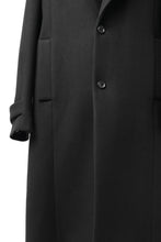 画像をギャラリービューアに読み込む, Juun.J Over Fit Knit Paneled Long Single Coat (BLACK)