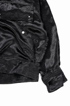 画像をギャラリービューアに読み込む, A.F ARTEFACT SATIN MILITARY HOODIE BLOUSON (BLACK)