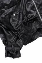 画像をギャラリービューアに読み込む, A.F ARTEFACT SATIN MILITARY HOODIE BLOUSON (BLACK)