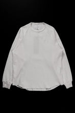 Load image into Gallery viewer, sus-sous raglan L/S tee / dyed & damaged waffle 3/4 Cotton Linen (WHITE)