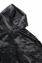 画像をギャラリービューアに読み込む, A.F ARTEFACT SATIN MILITARY HOODIE BLOUSON (BLACK)