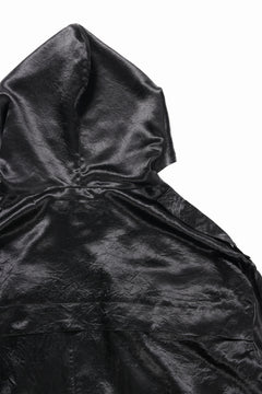 画像をギャラリービューアに読み込む, A.F ARTEFACT SATIN MILITARY HOODIE BLOUSON (BLACK)