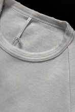 Load image into Gallery viewer, sus-sous raglan L/S tee / dyed & damaged waffle 3/4 Cotton Linen (WHITE)