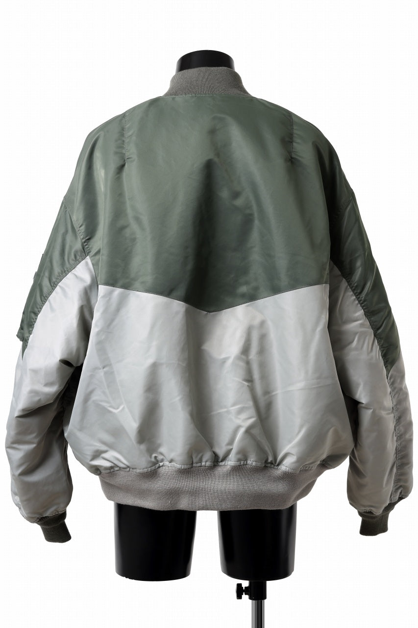 画像をギャラリービューアに読み込む, FACETASM×AVIREX PATCHED MA-1 JACKET (GRAY x KHAKI)