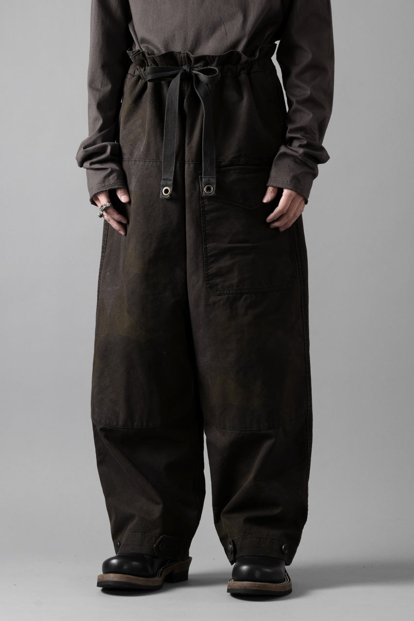 画像をギャラリービューアに読み込む, sus-sous limited trousers MK-0 / british military cotton (CAMOUFLAGE / sumi dyed)