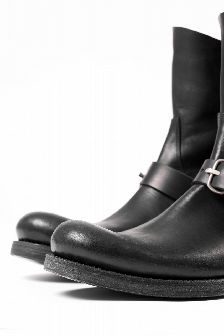 Load image into Gallery viewer, m.a+ goodyear buckle back zipper medium boots / S1C2Z/CUAV1,5 (BLACK)