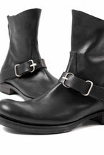 Load image into Gallery viewer, m.a+ goodyear buckle back zipper medium boots / S1C2Z/CUAV1,5 (BLACK)
