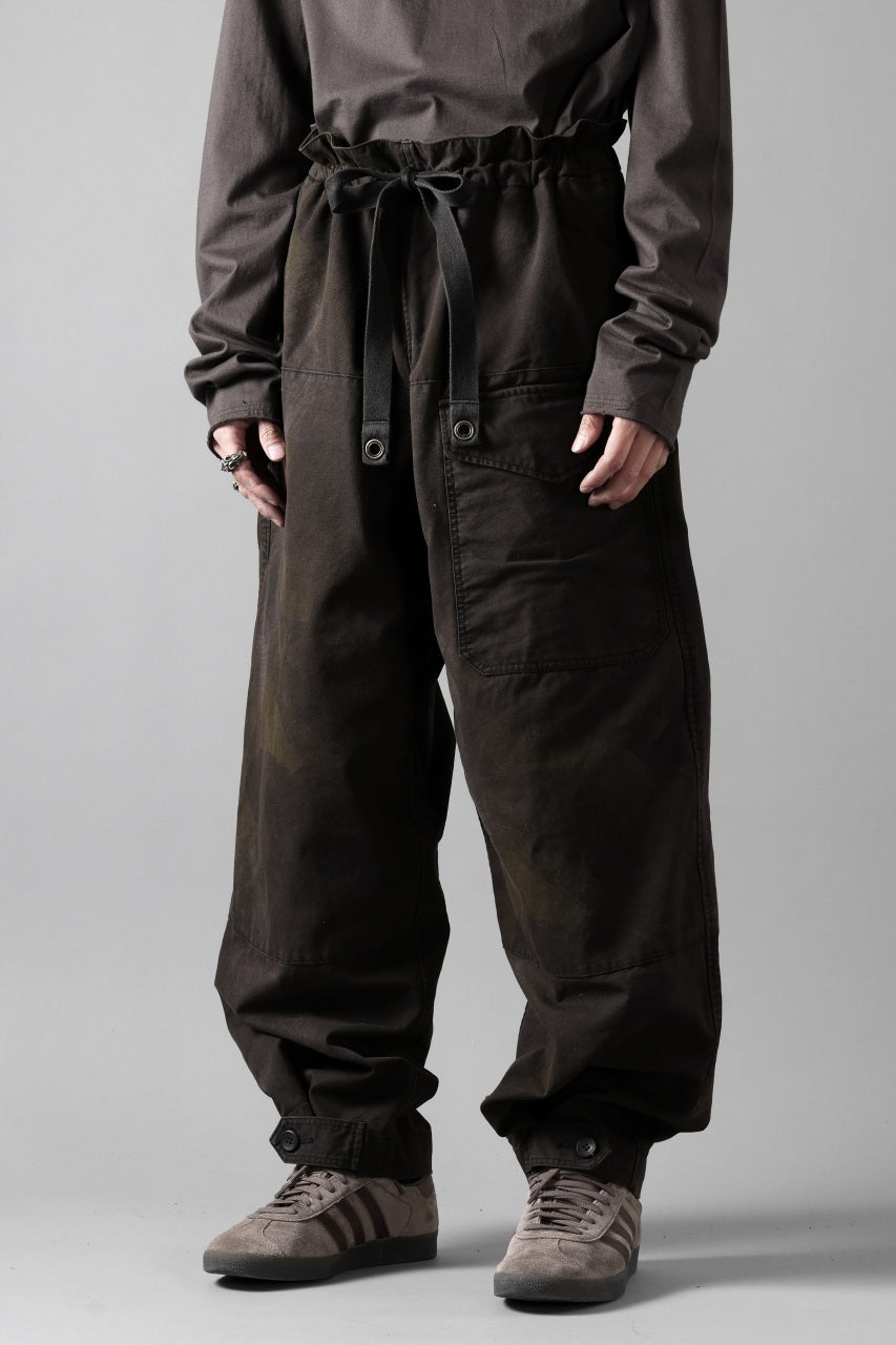画像をギャラリービューアに読み込む, sus-sous limited trousers MK-0 / british military cotton (CAMOUFLAGE / sumi dyed)