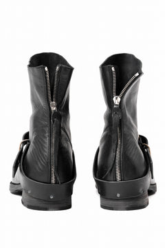 Load image into Gallery viewer, m.a+ goodyear buckle back zipper medium boots / S1C2Z/CUAV1,5 (BLACK)