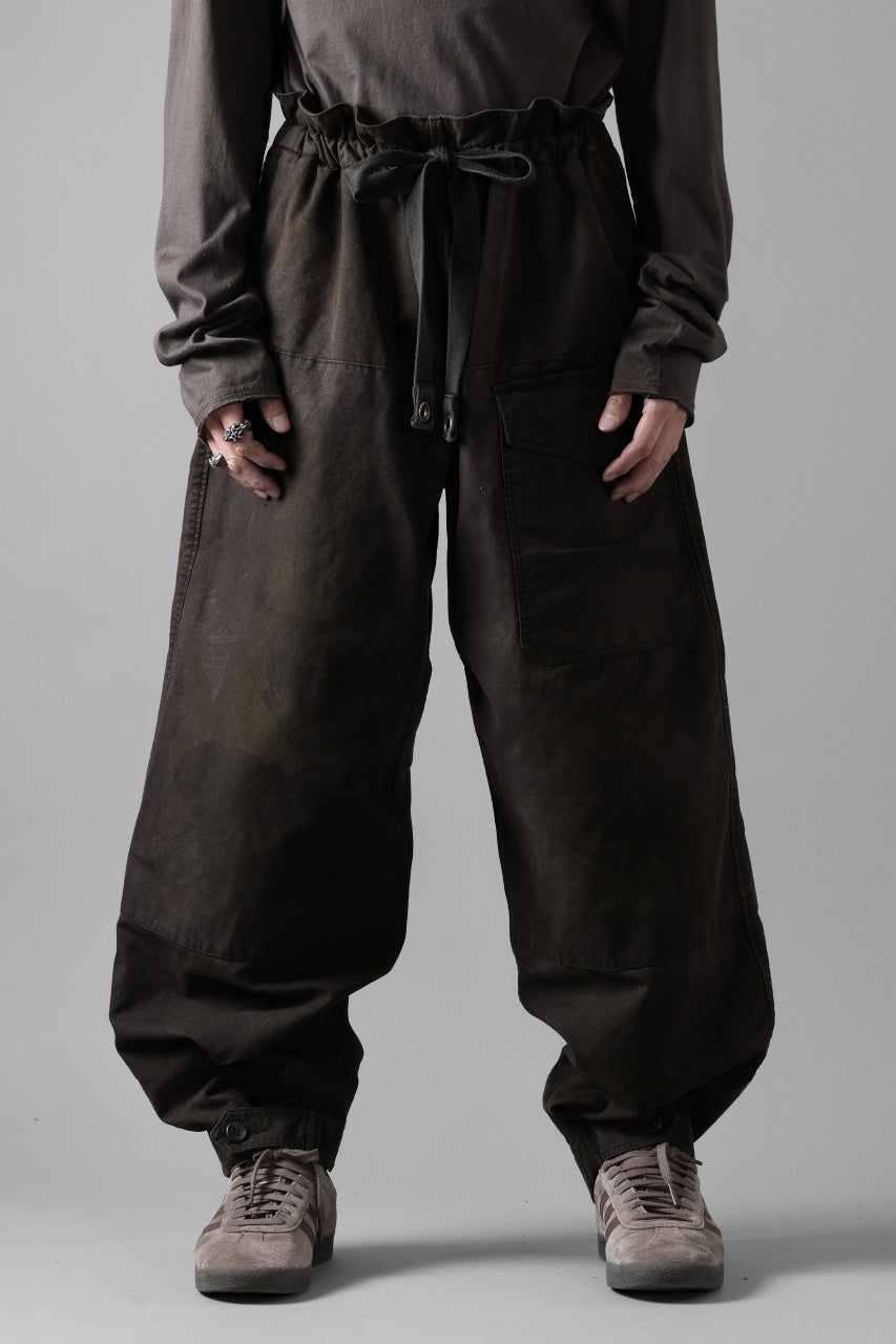画像をギャラリービューアに読み込む, sus-sous limited trousers MK-0 / british military cotton (CAMOUFLAGE / sumi dyed)
