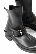Load image into Gallery viewer, m.a+ goodyear buckle back zipper medium boots / S1C2Z/CUAV1,5 (BLACK)