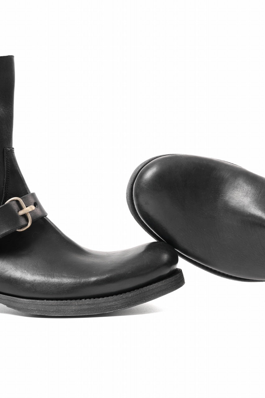 Load image into Gallery viewer, m.a+ goodyear buckle back zipper medium boots / S1C2Z/CUAV1,5 (BLACK)