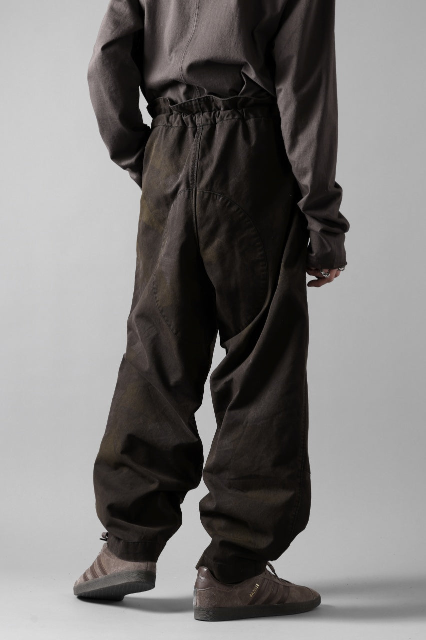 画像をギャラリービューアに読み込む, sus-sous limited trousers MK-0 / british military cotton (CAMOUFLAGE / sumi dyed)
