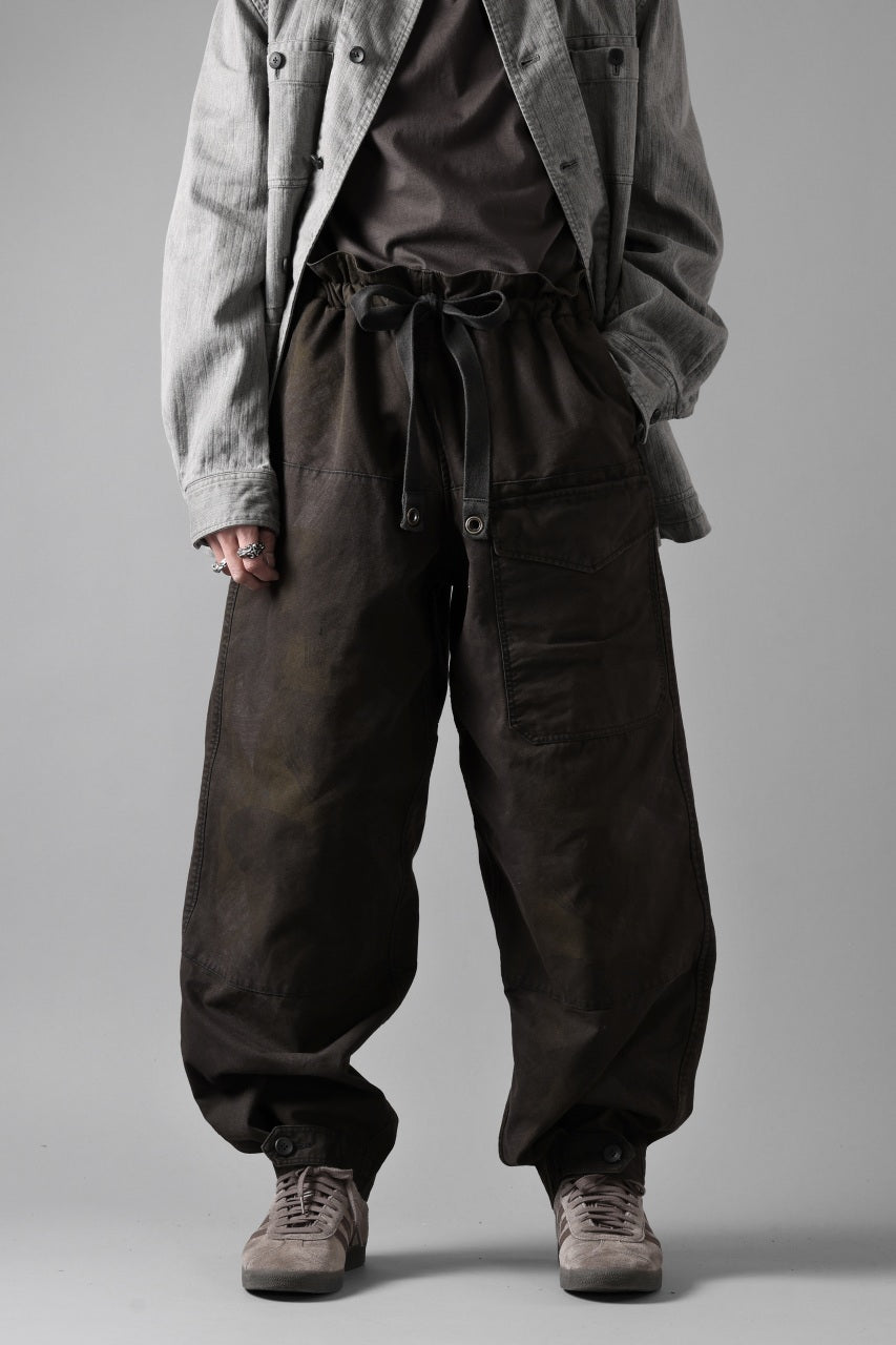 画像をギャラリービューアに読み込む, sus-sous limited trousers MK-0 / british military cotton (CAMOUFLAGE / sumi dyed)