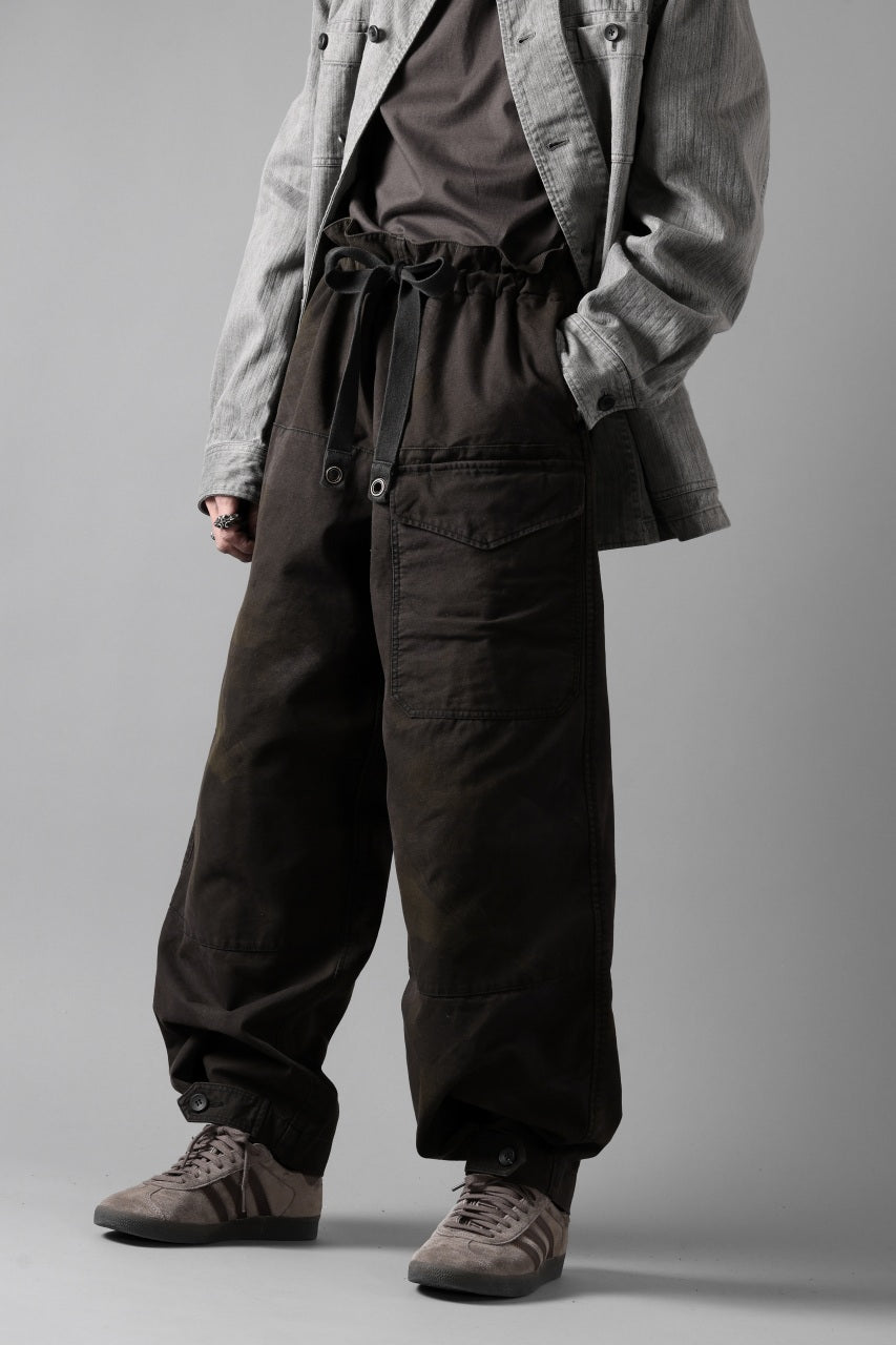 画像をギャラリービューアに読み込む, sus-sous limited trousers MK-0 / british military cotton (CAMOUFLAGE / sumi dyed)