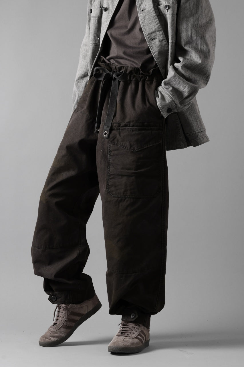 画像をギャラリービューアに読み込む, sus-sous limited trousers MK-0 / british military cotton (CAMOUFLAGE / sumi dyed)