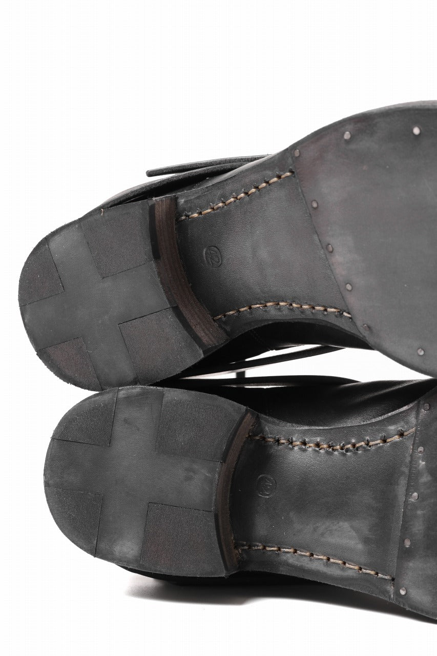 Load image into Gallery viewer, m.a+ goodyear buckle back zipper medium boots / S1C2Z/CUAV1,5 (BLACK)