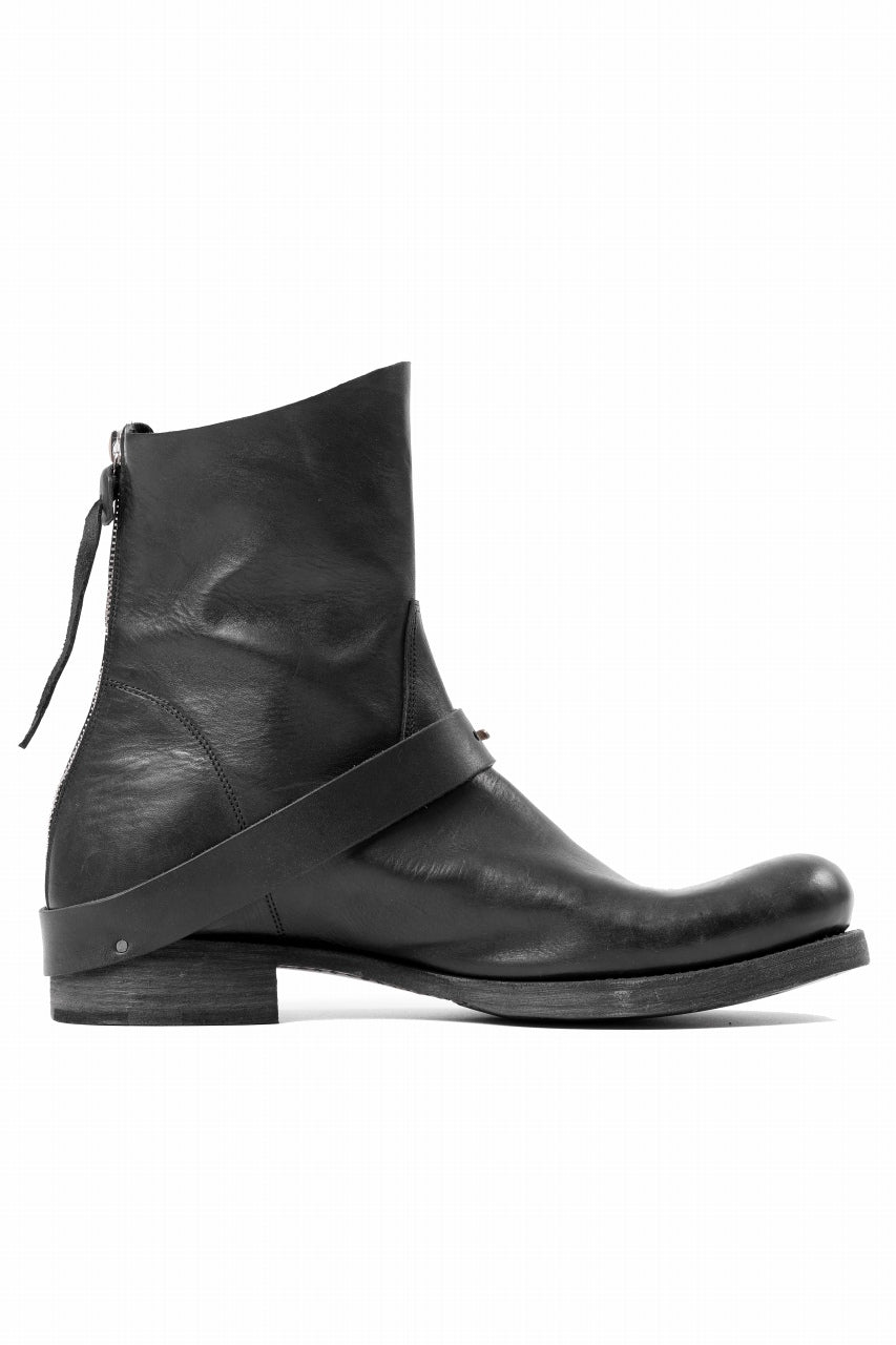 Load image into Gallery viewer, m.a+ goodyear buckle back zipper medium boots / S1C2Z/CUAV1,5 (BLACK)