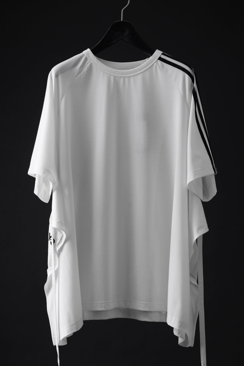 画像をギャラリービューアに読み込む, Y-3 Yohji Yamamoto SAIL CLOSURE SHORT SLEEVE TEE (OFF WHITE)