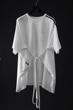 画像をギャラリービューアに読み込む, Y-3 Yohji Yamamoto SAIL CLOSURE SHORT SLEEVE TEE (OFF WHITE)
