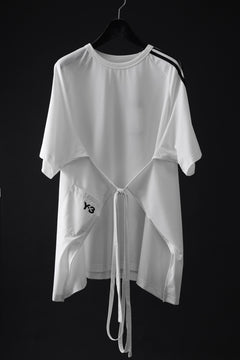 画像をギャラリービューアに読み込む, Y-3 Yohji Yamamoto SAIL CLOSURE SHORT SLEEVE TEE (OFF WHITE)