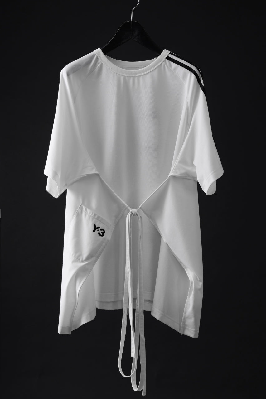 画像をギャラリービューアに読み込む, Y-3 Yohji Yamamoto SAIL CLOSURE SHORT SLEEVE TEE (OFF WHITE)