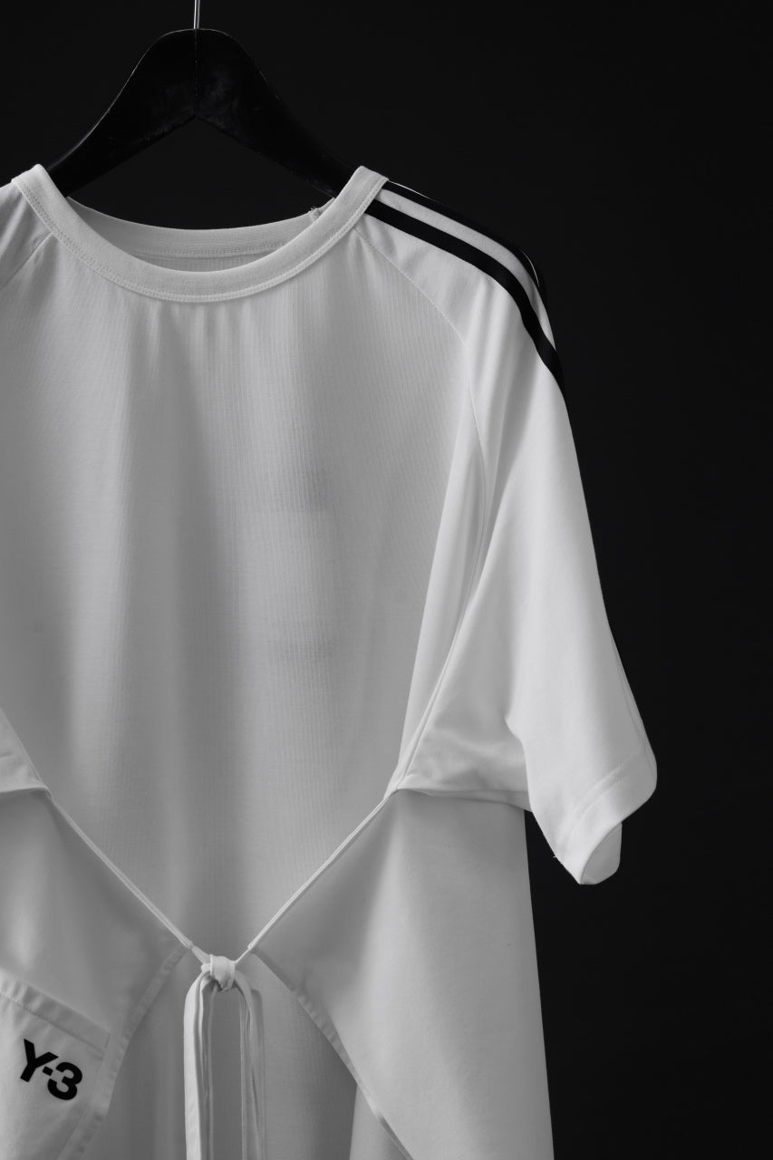 画像をギャラリービューアに読み込む, Y-3 Yohji Yamamoto SAIL CLOSURE SHORT SLEEVE TEE (OFF WHITE)