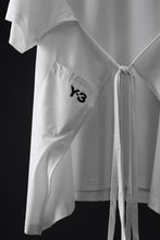 画像をギャラリービューアに読み込む, Y-3 Yohji Yamamoto SAIL CLOSURE SHORT SLEEVE TEE (OFF WHITE)